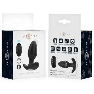 Intense Anal Toys-Joey Analplug 10 Schwarz Vibrationen · Sextoys (Bild 7)
