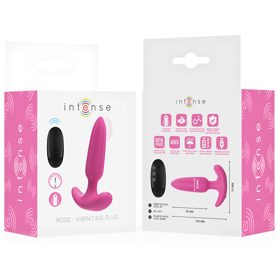 Intense Anal Toys-Ross Analplug 10 Rosa-Schwingungen · Sextoys (Bild 7)