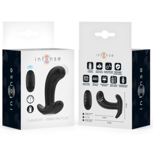 Intense Anal Toys-Chandler Analplug 10 Schwarz Vibrationen · Sextoys (Bild 7)