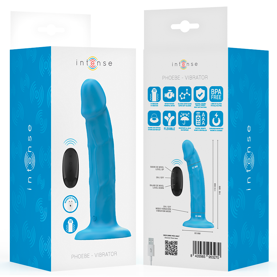 Intense Remote Control-Phoebe Vibrator Realistisch 10 Schwingungen · Vibratoren (Bild 8)