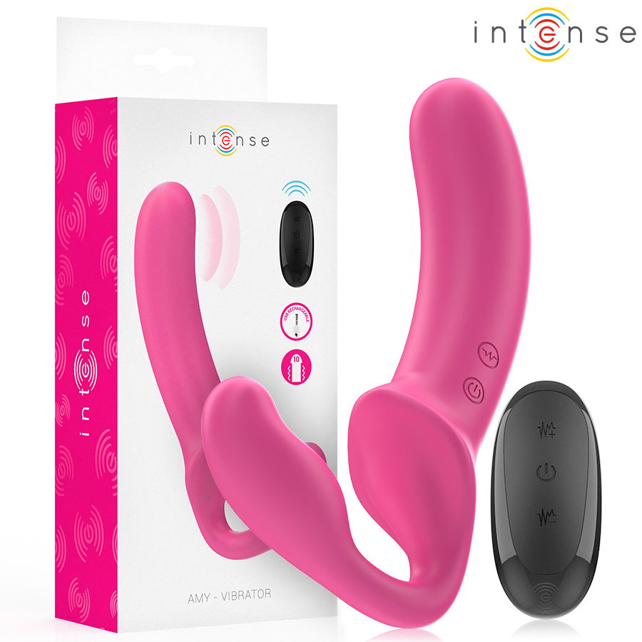 Intense Remote Control-Amy Doppelvibrator 20 cm Rosa