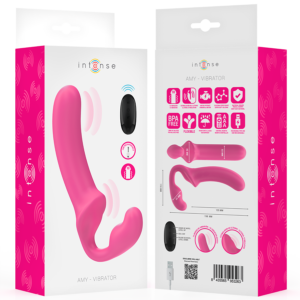 Intense Remote Control-Amy Doppel Vibrator 20 cm Rosa · Vibratoren (Bild 8)