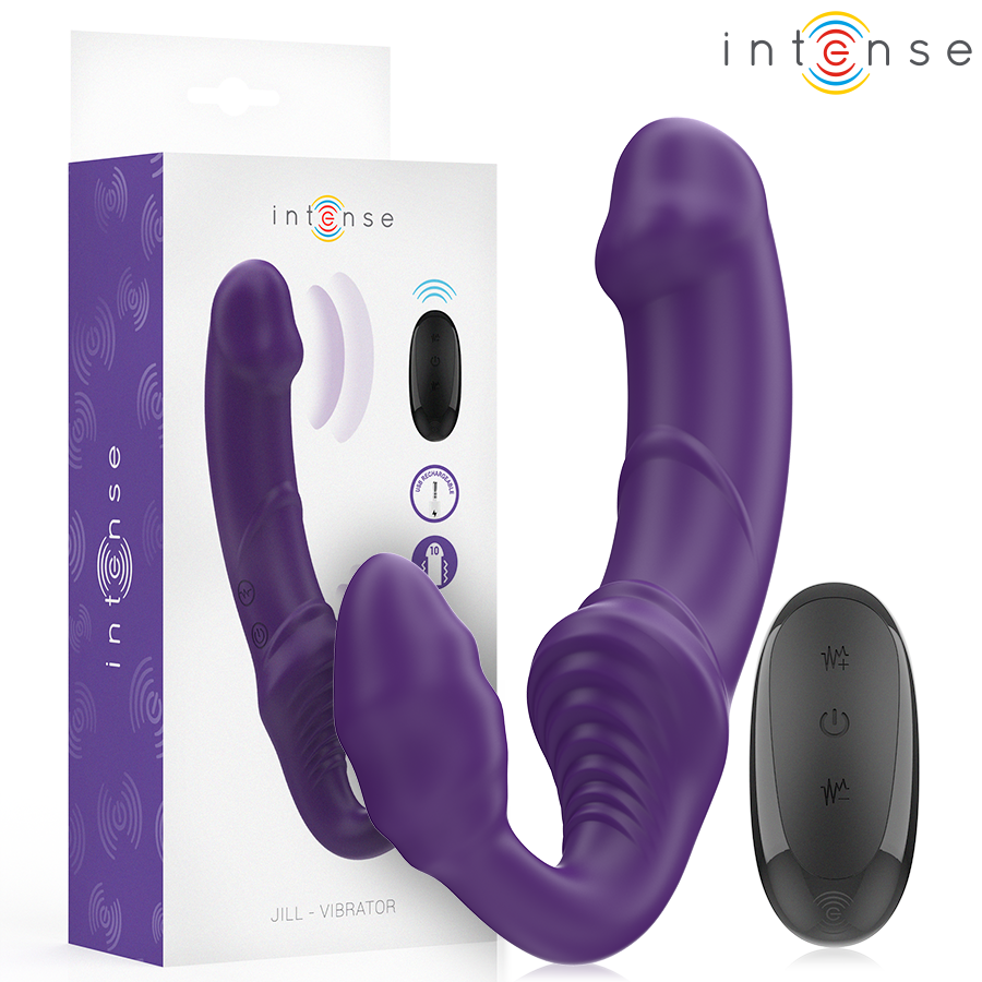 Intense Remote Control-Jill Doppelvibrator 20 cm Violett