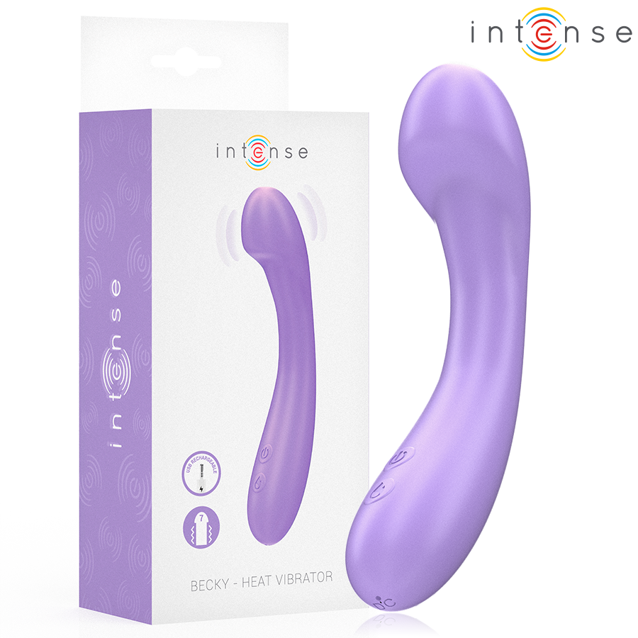 Intense High Tech-Becky Vibrator 19 cm mit Heizung 7 Vibrationen · Vibratoren