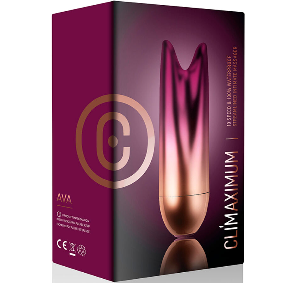 Climaximum-Ava Dual Bulletin Vibrator-Silikon, 10 Geschwindigkeiten, Wasserdicht · Vibratoren (Bild 3)