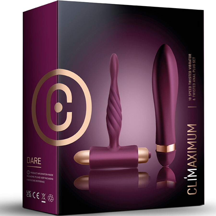 Climaximum-Geben Sie Kit Twisted Vibrator + Analplug · Spielzeug-Sets (Bild 3)