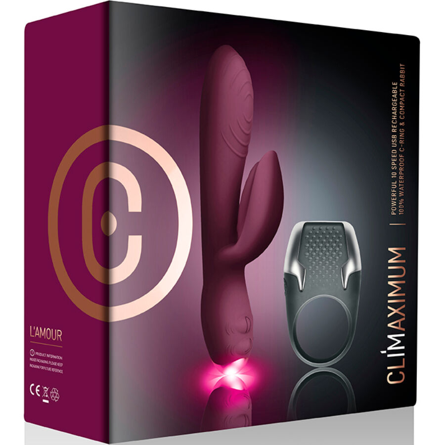 Climaximum-Lamour Kit Rabbit Vibrator + Led Ring · Spielzeug-Sets (Bild 4)