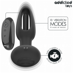 Addicted Toys-Analplug mit Vibrationssprache und Fernbedienung-10 Geschwindigkeiten · Sextoys (Bild 5)