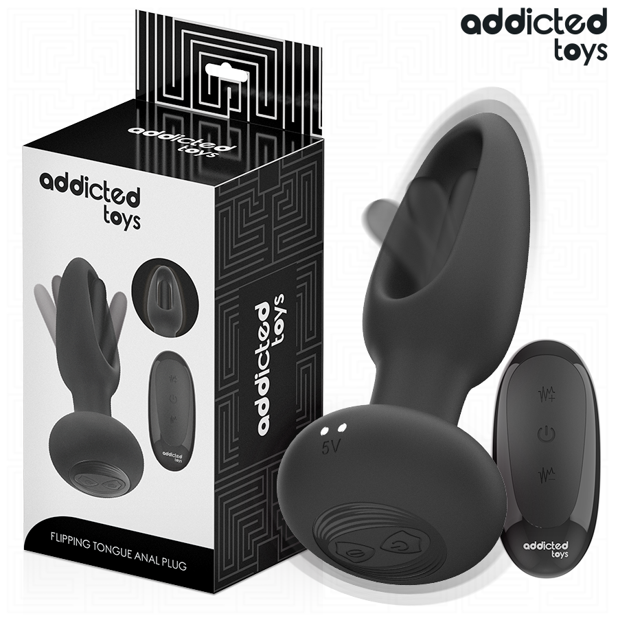 Addicted Toys-Analplug mit Vibrationssprache und Fernbedienung-10 Geschwindigkeiten · Sextoys