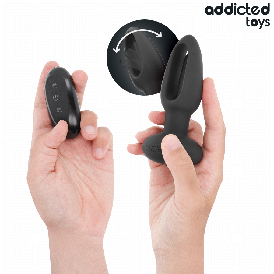 Addicted Toys-Analplug mit Vibrationssprache und Fernbedienung-10 Geschwindigkeiten · Sextoys (Bild 2)