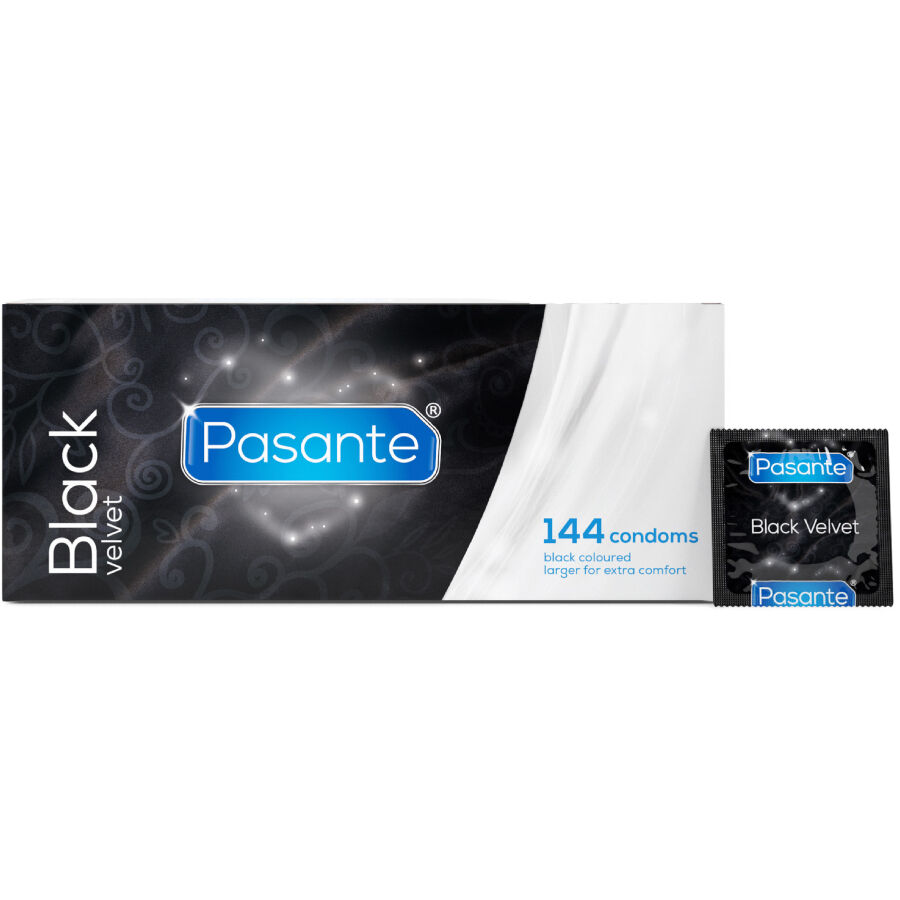 Pasante-Black Velvet Kondome 144 Stk.-Latex Box · Kondome (Bild 2)