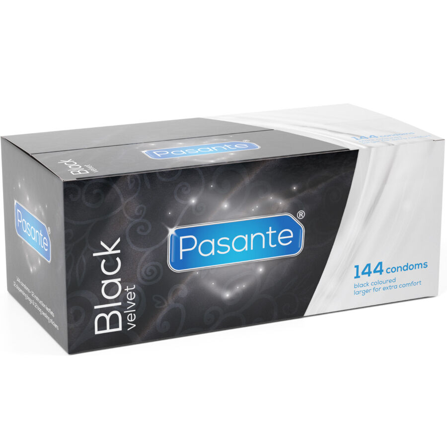 Pasante-Black Velvet Kondome 144 Stk.-Latex Box · Kondome