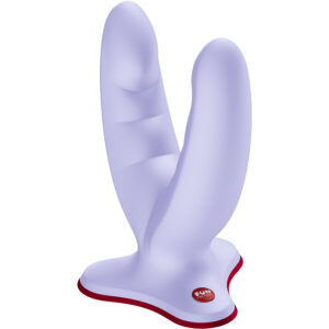 Fun Factory-Ryde Doppeldildo Lila-Silikon, wasserdicht, Saugnapf