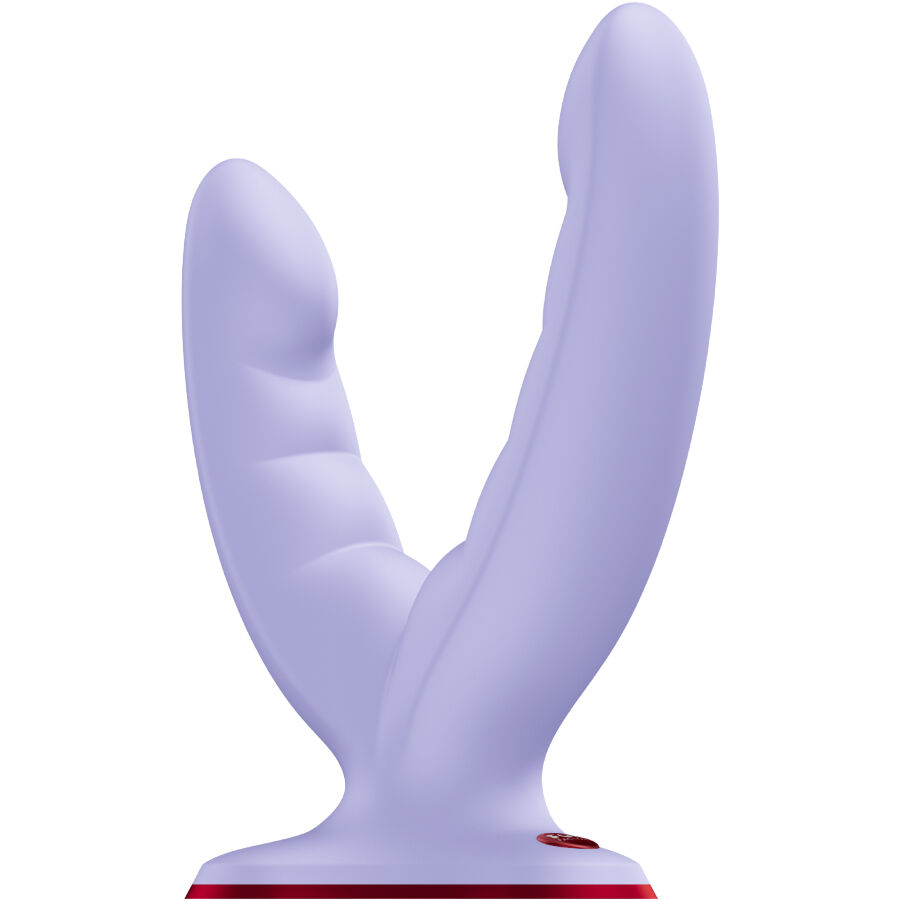 Fun Factory-Ryde Doppel Dildo Lila-Silikon, Wasserdicht, Saugnapf · Sextoys (Bild 2)