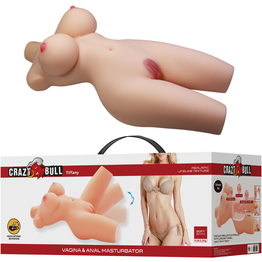 Crazy Bull-Tiffany Torso Realist Weibchen Vagina und Anal 5.5 kg-TPR · Sextoys (Bild 2)