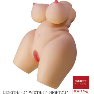 Crazy Bull-Grace Torso Realist Weibchen Vaginal und Anal 7.5 kg-TPR · Sextoys (Bild 7)