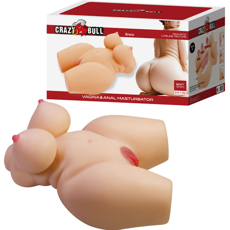Crazy Bull-Grace Torso Realist Weibchen Vaginal und Anal 7.5 kg-TPR · Sextoys (Bild 2)