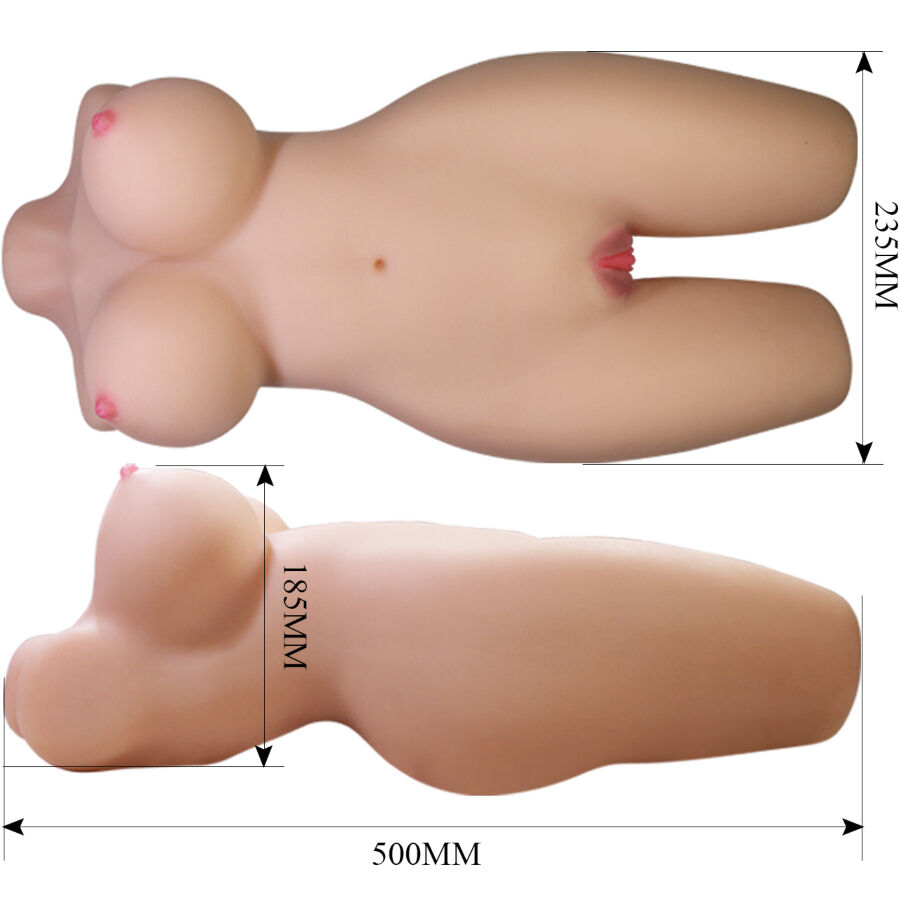Crazy Bull-Mia Torso Realist Weibchen Vaginal und Anal 8.5 kg-TPR · Sextoys (Bild 3)