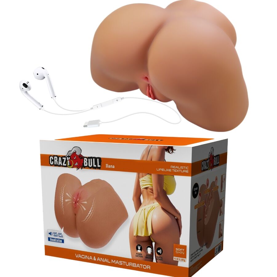 Crazy Bull-Ilana Masturbator Realistisches Ablagefach Mit Vibrationen, Suction · Sextoys (Bild 2)