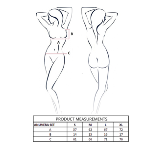 Passion Woman Sets-Anuvera Set BH und Tanga Fire Brick · Sexy Damen-Dessous (Bild 4)