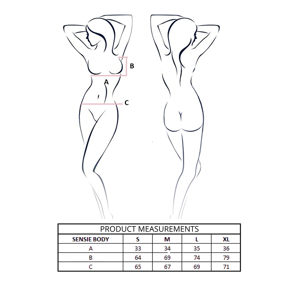Passion-Sensie Body von Satin Türkis · Sexy Damen-Dessous (Bild 4)