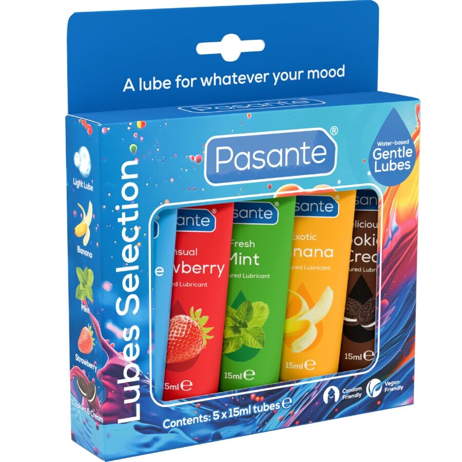 Pasante-Pack Aromatisierte Gleitgele 5 Stk. x 15 ml