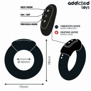 Addicted Toys-Vibrationsring mit Heizeffekt · Sextoys (Bild 6)