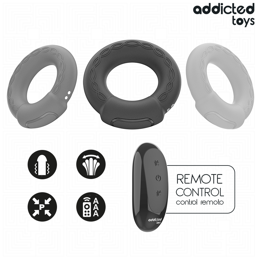 Addicted Toys-Vibrationsring mit Heizeffekt · Sextoys (Bild 7)