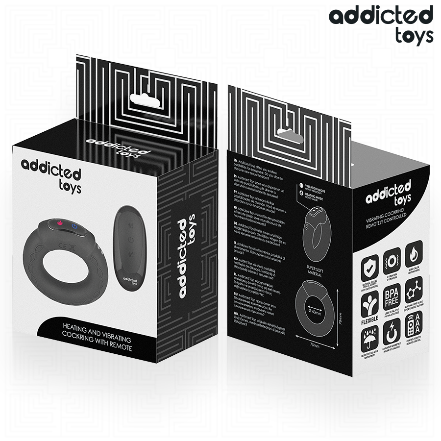 Addicted Toys-Vibrationsring mit Heizeffekt · Sextoys (Bild 2)