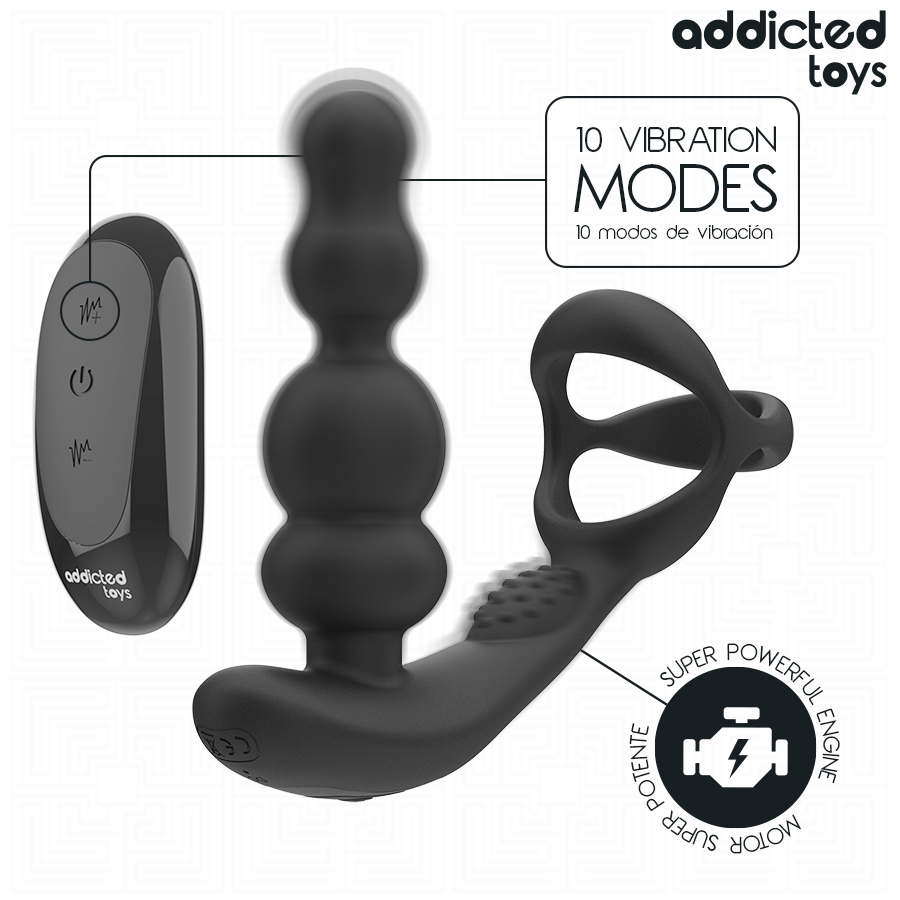 Addicted Toys-Rotative Prostata-Massage mit Fernbedienung-Silikon · Sextoys (Bild 2)