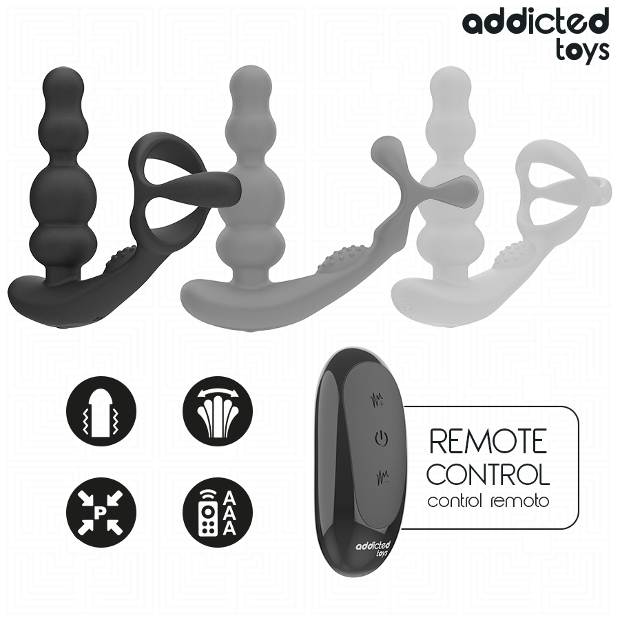 Addicted Toys-Rotative Prostata-Massage mit Fernbedienung-Silikon · Sextoys (Bild 4)