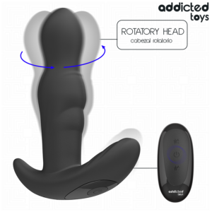 Addicted Toys-Analplug Vibrationsrotation mit Fernbedienung-Silizium · Sextoys