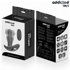 Addicted Toys-Analplug Vibrationsrotation mit Fernbedienung-Silizium · Sextoys (Bild 4)