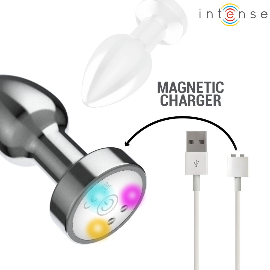 Intense Anal Toys-Analplug Metall Vibrator mit Led Lichter · Sextoys (Bild 6)