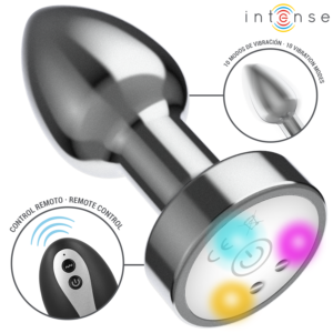 Intense Anal Toys-Analplug Metall Vibrator mit Led Lichter · Sextoys (Bild 9)