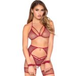 Leg Avenue-Set Top, Tanga, Harness und Portjartier online · Spicy Dessous & Bodystockings