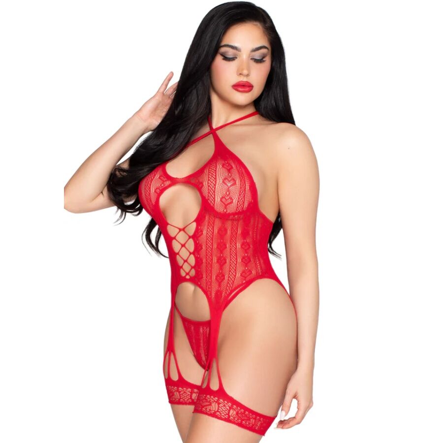 Leg Avenue Bodystockings-89338 Offener Körper in Pizzo · Spicy Dessous & Bodystockings (Bild 2)