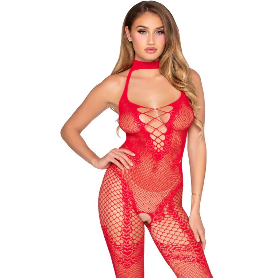 Leg Avenue Bodystockings-89336 Bodystocking ouvert im Schritt