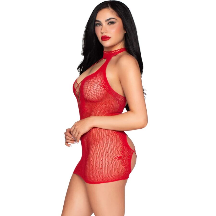 Leg Avenue-81675 Halser Mini Anzug – One Size · Spicy Dessous & Bodystockings (Bild 4)