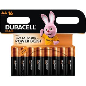 Duracell-Mehr Power Boost Batterien Alkaline AA LR6 Blisterpackung X 16 · Spiele & Geschenke