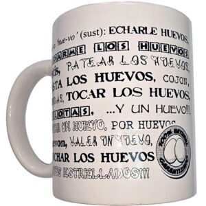 Diablo Picante-Tasse Weiß 370 ml mit Synonymen für Eier · Spiele & Geschenke