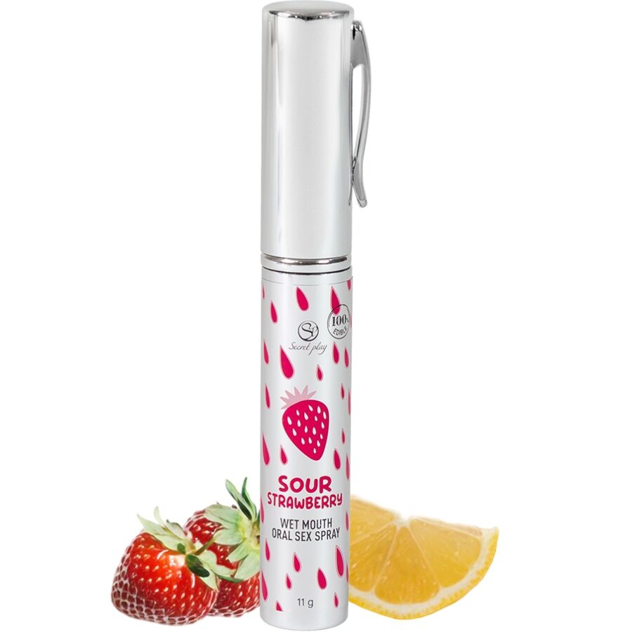 Secretplay Cosmetic-Oralsex-Spray Saure Erdbeere, 11 g