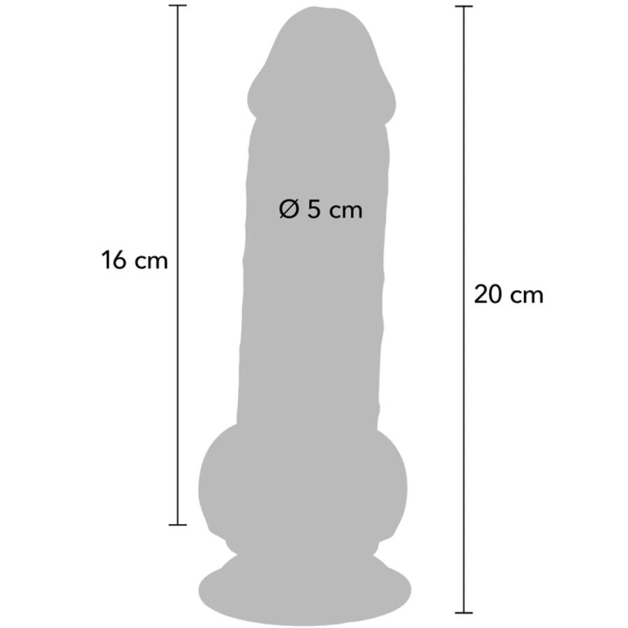Get Real-Deluxe Realistischer Penis mit extra dicken Hoden 20 cm-TPE · Sextoys (Bild 4)