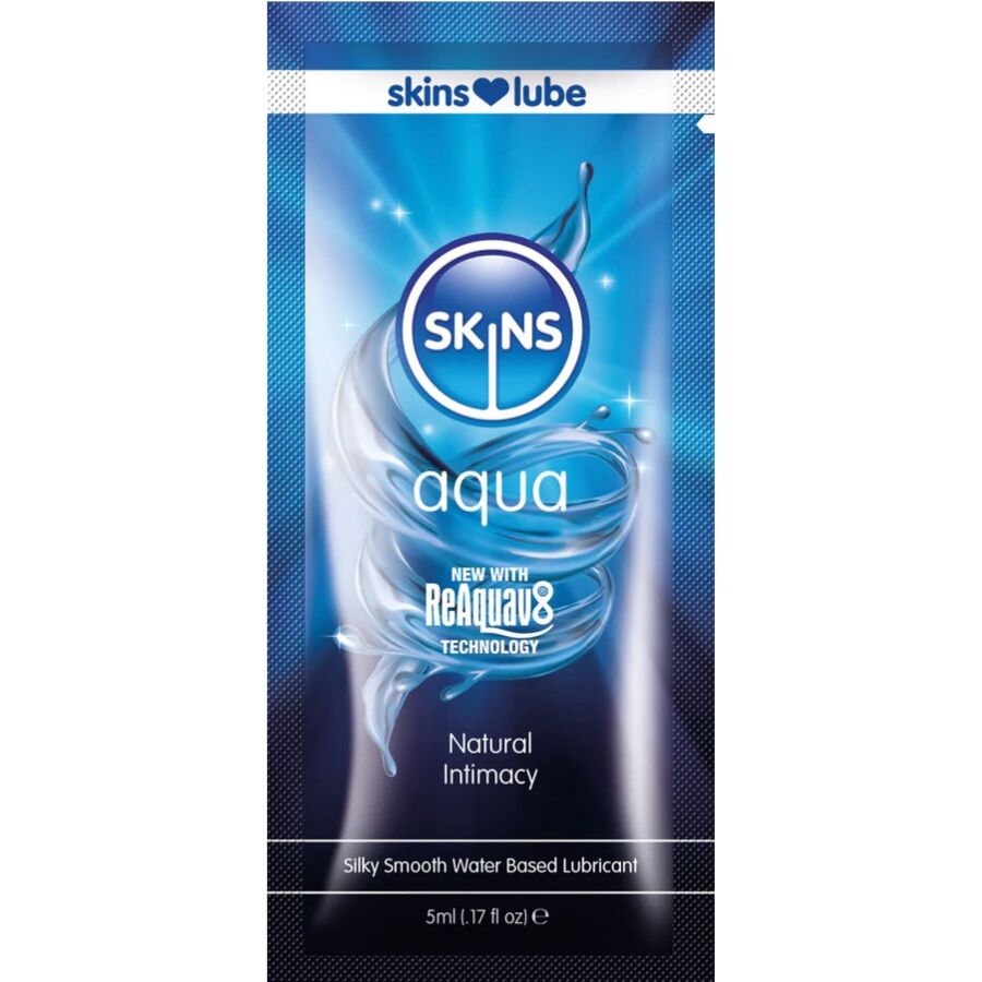 Skins-Aqua Gleitgel auf Wasserbasis Einzeldosis 5 ml