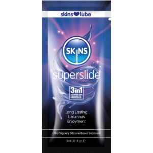 Skins-Superslide Gleitgel auf Silikonbasis, Einzeldosis 5 ml · Kosmetika & Aphrodisiaka