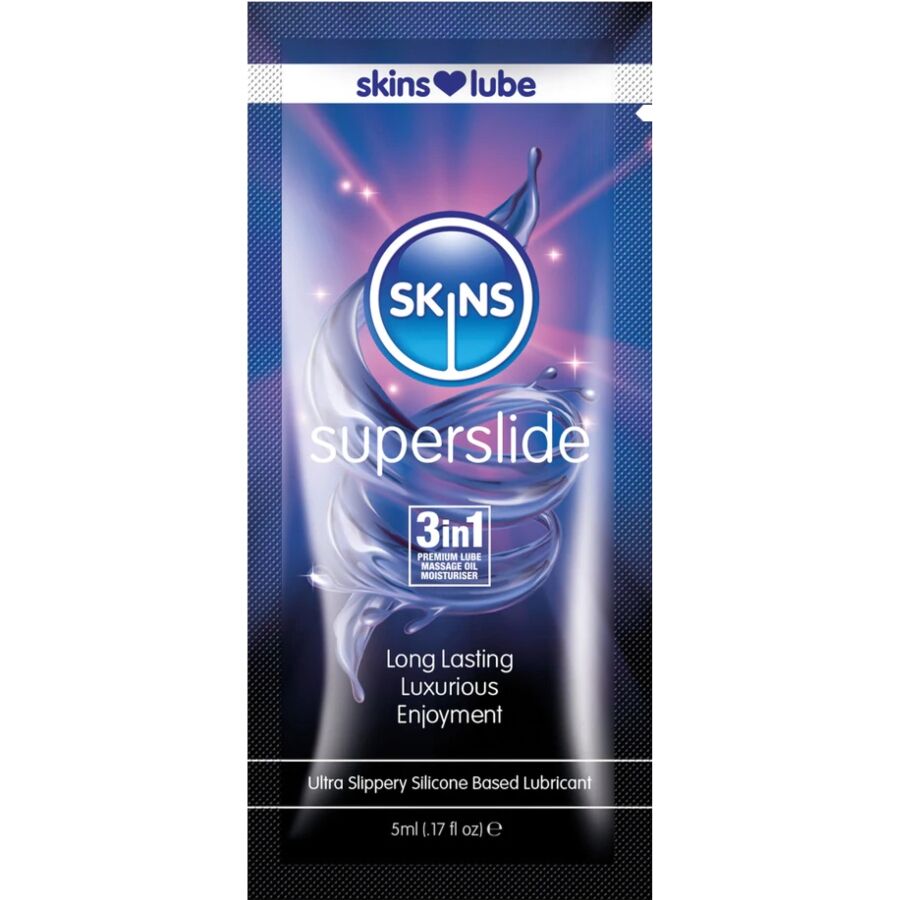 Skins-Superslide Gleitgel auf Silikonbasis, Einzeldosis 5 ml · Kosmetika & Aphrodisiaka