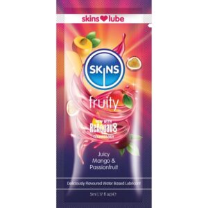 Skins-Früchte Gleitgel auf Wasserbasis Mango & Passion Fruit · Kosmetika & Aphrodisiaka