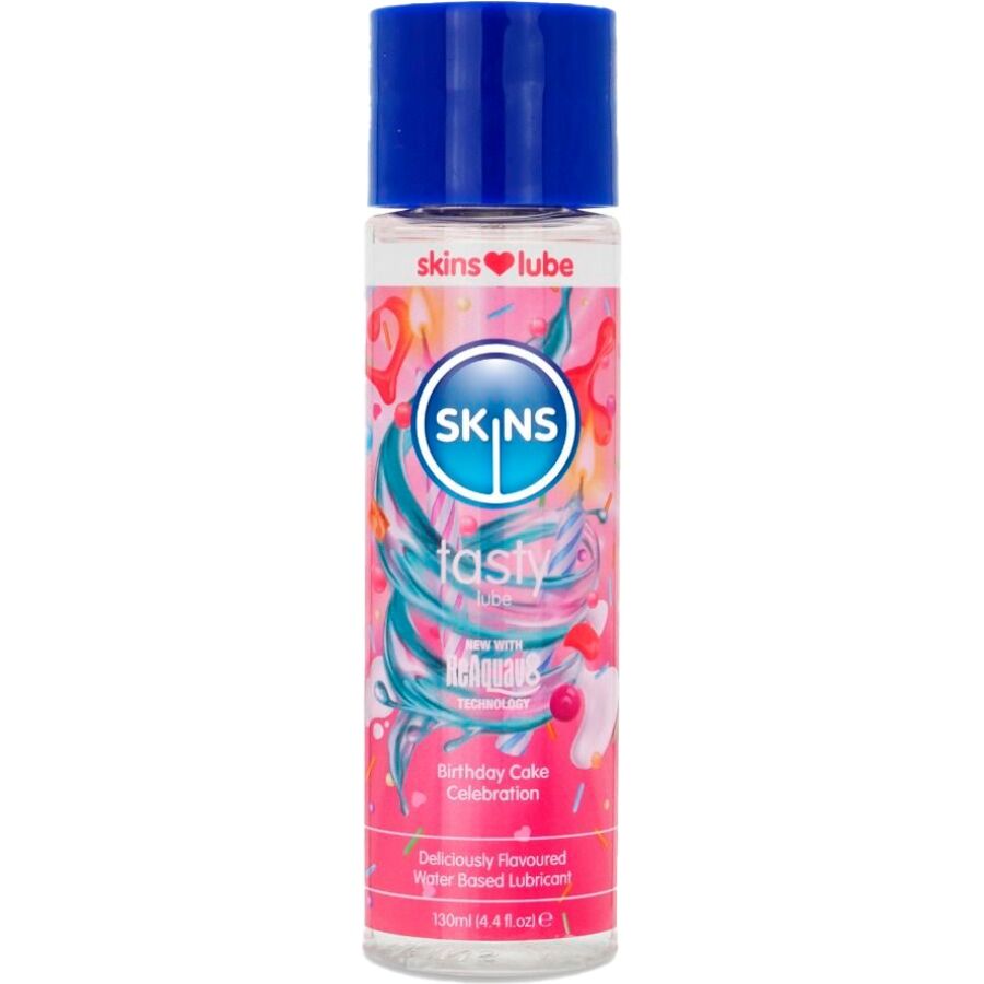 Skins-Gleitgel auf Wasserbasis Aroma Geburtstagstorte 130 ml