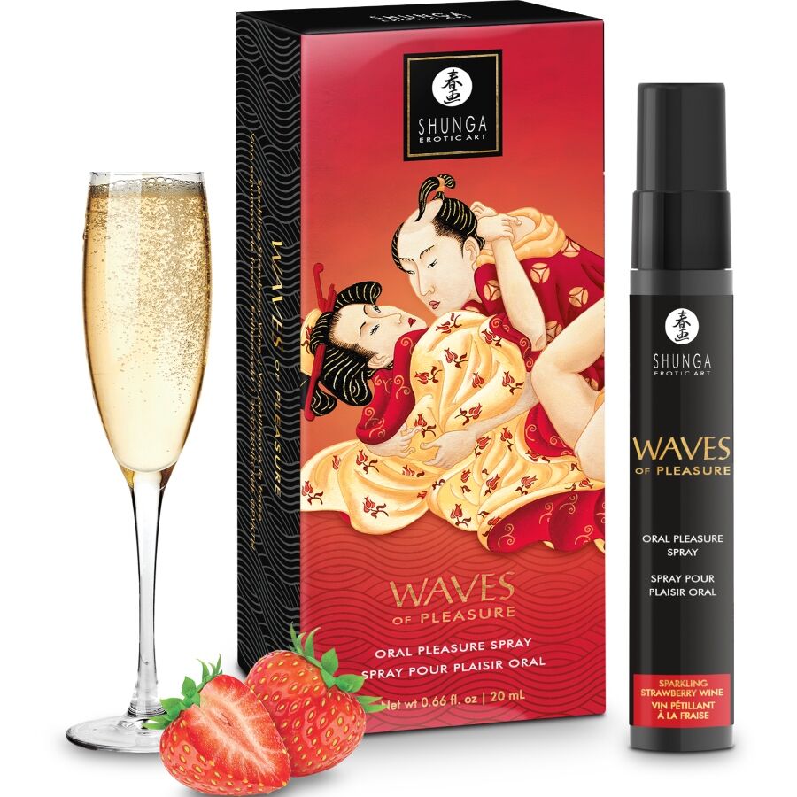Shunga Aphrodisiacs-Waves Pleasure Spray Verführerisch Erdbeeren · Oralsex & Körperspiele