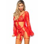 Leg Avenue-Set Body Teddy und Kleid, Rot · Spicy Dessous & Bodystockings